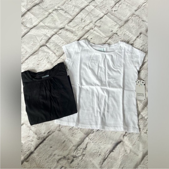 Harper Canyon Black and White Short Sleeve Tees size 3 - Picture 3 of 4